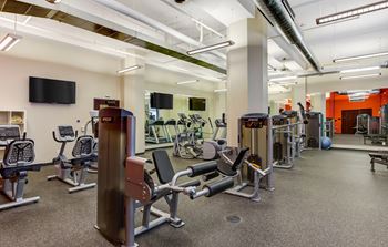 Fitness Center with modern equipment's at Arcade Apartments, Missouri